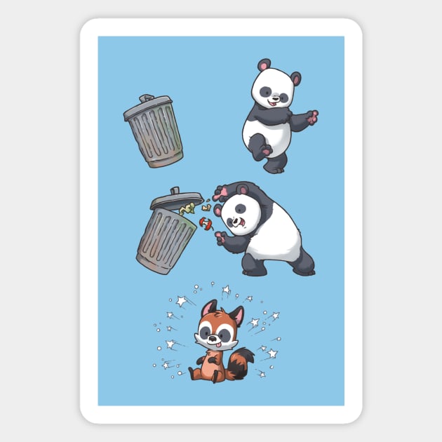 Trash Panda Fusion Magnet by Dooomcat